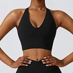 deep v sports bra